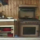 Man washes dog's ball