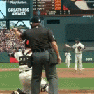 Pitcher catches ball without knowing