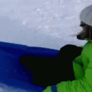 Sledding close-call