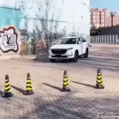 Forced perspective 3D painting art