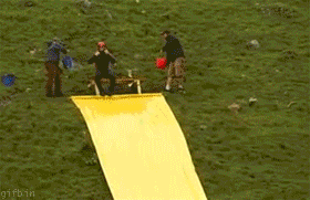 Huge slide and jump