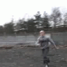 Damien Walters gets in a moving car