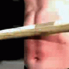 Slo-mo belly stick breaking