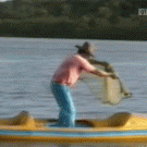 Throwing fish net fail