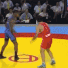 Amazing greco-roman wrestling suplex