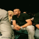 Fight spectator's reactions