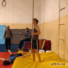 Hula hoop rope climbing