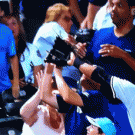 Foul ball bounces off womans head