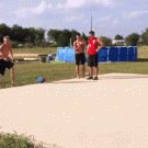 Jump over golf cart wdgie