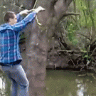 Rope swing fail