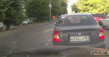 Girl gets hit by police car while crossing the street