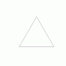 Triangle to square to hexagon to triangle