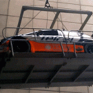 Seat Leon race car gets dropped