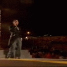 Robbie Williams slip and fall