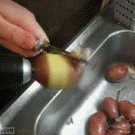 Motorized potato peeler