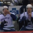 Twin hockey players in sync