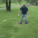 Water under the grass