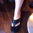Middle toe flip-off