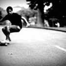 Slo-mo skateboarder
