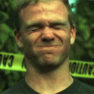 Water balloon bounces off guys face in slo-mo