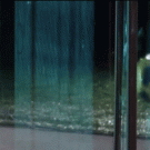 Slo-mo ball through glass