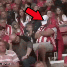 Sleeping Southhampton fan is happy about his team scoring