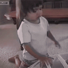 Kid can't fit in toy car