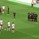 Tricky free kick goal