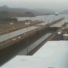 Panama canal time-lapse