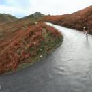 Front wheel backward bike descend