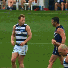 Crowley and Johnson after match manly handshake