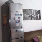 Hiding in the fridge scare prank