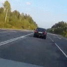 Close call sudden frontal collision