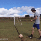 Sweet soccer trick shot