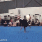 Double somersault faceplant