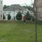 Kid somersault fail