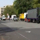 Making of Transformers 3: Bumblebee hits police truck