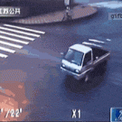 Biker walks away from serious crash