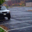 Honda Civic parallel parking side shot