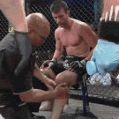 MMA fighter broken leg