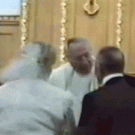 You may kiss the priest