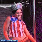 Anchorman caught in the act