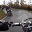 Bike race crash