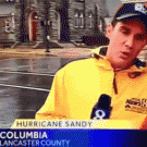 Hurricane Sandy drifting