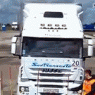 Impressive truck driving skills