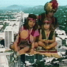 Kids on magic carpet ride fail