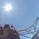 Kid loses phone on roller coaster ride