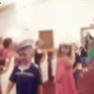 Grumpy church girl meets camera man