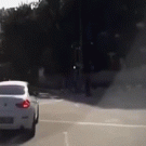 Car appears out of nowhere
