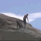 Painful diving backflip